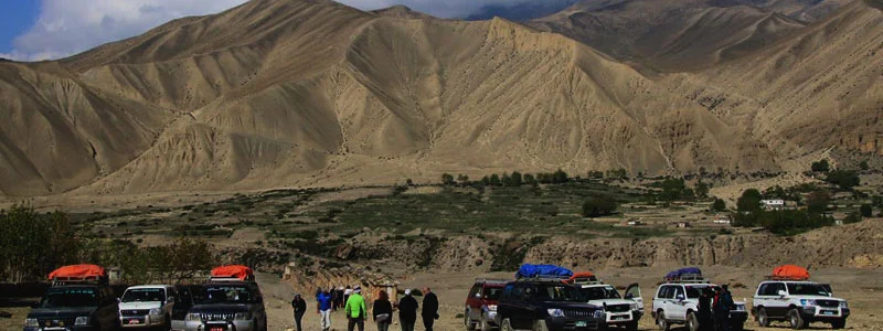 Jeep tour in Upper Mustang